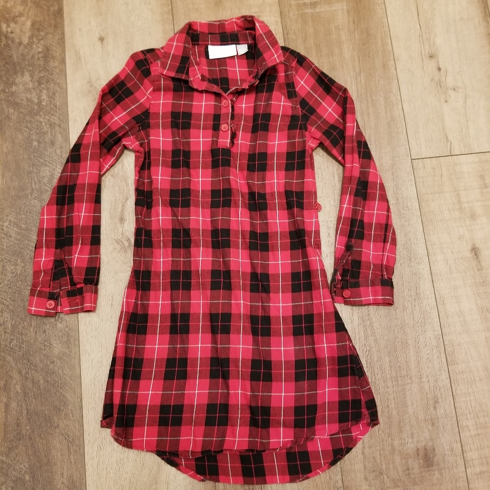 Place kids red plaid dress